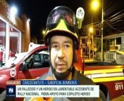 Fifth round of the 2022 Ecuadorian National Rally Championship, Rally El Oro, was stopped following the fatal accident which took the life of the young rally driver Martín Vintimilla.&#60;br/&#62;&#60;br/&#62;It happened on Friday, 07 October 2022, in Azuay province of Ecuador. Martín Vintimilla, 20, was at the wheel of the black and white Hyundai i10 #565 co-driven by José Altamirano - or, according to different sources, Pedro Aguilar. On the sixth special stage of the rally, Malvas - Ayapamba, Vintimilla lost control of his car which went off the road and fell into a ravine. As the result of the accident, Vintimilla was killed instantly and Altamirano was injured and taken to hospital. The duo was in 23rd place overall, third in their class at the moment of the crash.&#60;br/&#62;&#60;br/&#62;The rally was stopped after the accident and Alfonso Quirola - Leonardo Rojas were declared winners.&#60;br/&#62;&#60;br/&#62;Martín Vintimilla was making his second start in rally. He made his debut in racing at age of five, participating in kart races in Ecuador and neighbouring countries. He won the international championship in Colombia at the age of 8. He also participated in motorcycle and mountain bike races. Vintimillia was going to participate in the Vuelta à la República, the most prestigious Ecuadorian rally, with his father Juan Diego Vintimilla preparing his car for the competition.&#60;br/&#62;&#60;br/&#62;R.I.P