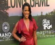 https://www.maximotv.com &#60;br/&#62;B-roll footage: Actress Vivian Lamolli on the green carpet at &#39;The Long Game&#39; screening event at the Ricardo Montalbán Theatre in Los Angeles, California, USA, on Wednesday, April 10, 2024. &#39;The Long Game&#39; opens in theaters on April 12th. This video is only available for editorial use in all media and worldwide. To ensure compliance and proper licensing of this video, please contact us. ©MaximoTV&#60;br/&#62;