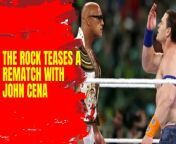 After the showdown between The Rock and John Cena at WrestleMania 40, The Rock teases a rematch? #WrestleMania #TheRock #JohnCena #Rematch