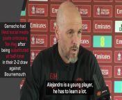 Manchester United&#39;s Alejandro Garnacho liked posts on X criticising Erik ten Hag after the Bournemouth draw