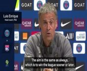 Enrique insists he&#39;s in no rush to win the Ligue 1 title, and urges his side to stay competitive till the end