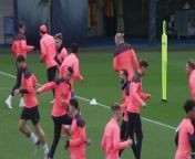 Manchester City train ahead of Real Madrid quarter final second leg &#60;br/&#62;&#60;br/&#62;CGA, Manchester UK