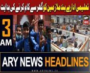 #headlines #pmshehbazsharif #IMF #school#asimmunir #PTI #banipti #weathernews &#60;br/&#62;&#60;br/&#62;۔Khawaja Asif rejects Faizabad sit-in inquiry report&#60;br/&#62;&#60;br/&#62;۔Saudi delegation’s visit to usher in new era of close cooperation: PM Shehbaz&#60;br/&#62;&#60;br/&#62;۔COAS Munir, Saudi FM discuss matters of bilateral cooperation&#60;br/&#62;&#60;br/&#62;۔Nanbai association rejects cut in naan, roti prices&#60;br/&#62;&#60;br/&#62;۔Justice Maqbool Baqar (Retd) frontrunner to become Sindh Governor&#60;br/&#62;&#60;br/&#62;Follow the ARY News channel on WhatsApp: https://bit.ly/46e5HzY&#60;br/&#62;&#60;br/&#62;Subscribe to our channel and press the bell icon for latest news updates: http://bit.ly/3e0SwKP&#60;br/&#62;&#60;br/&#62;ARY News is a leading Pakistani news channel that promises to bring you factual and timely international stories and stories about Pakistan, sports, entertainment, and business, amid others.&#60;br/&#62;&#60;br/&#62;Official Facebook: https://www.fb.com/arynewsasia&#60;br/&#62;&#60;br/&#62;Official Twitter: https://www.twitter.com/arynewsofficial&#60;br/&#62;&#60;br/&#62;Official Instagram: https://instagram.com/arynewstv&#60;br/&#62;&#60;br/&#62;Website: https://arynews.tv&#60;br/&#62;&#60;br/&#62;Watch ARY NEWS LIVE: http://live.arynews.tv&#60;br/&#62;&#60;br/&#62;Listen Live: http://live.arynews.tv/audio&#60;br/&#62;&#60;br/&#62;Listen Top of the hour Headlines, Bulletins &amp; Programs: https://soundcloud.com/arynewsofficial&#60;br/&#62;#ARYNews&#60;br/&#62;&#60;br/&#62;ARY News Official YouTube Channel.&#60;br/&#62;For more videos, subscribe to our channel and for suggestions please use the comment section.