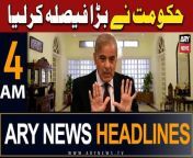 #pmshehbazsharif #headlines #rain #asifalizardari #pti #pakarmy #faizabaddharna &#60;br/&#62;&#60;br/&#62;Follow the ARY News channel on WhatsApp: https://bit.ly/46e5HzY&#60;br/&#62;&#60;br/&#62;Subscribe to our channel and press the bell icon for latest news updates: http://bit.ly/3e0SwKP&#60;br/&#62;&#60;br/&#62;ARY News is a leading Pakistani news channel that promises to bring you factual and timely international stories and stories about Pakistan, sports, entertainment, and business, amid others.&#60;br/&#62;&#60;br/&#62;Official Facebook: https://www.fb.com/arynewsasia&#60;br/&#62;&#60;br/&#62;Official Twitter: https://www.twitter.com/arynewsofficial&#60;br/&#62;&#60;br/&#62;Official Instagram: https://instagram.com/arynewstv&#60;br/&#62;&#60;br/&#62;Website: https://arynews.tv&#60;br/&#62;&#60;br/&#62;Watch ARY NEWS LIVE: http://live.arynews.tv&#60;br/&#62;&#60;br/&#62;Listen Live: http://live.arynews.tv/audio&#60;br/&#62;&#60;br/&#62;Listen Top of the hour Headlines, Bulletins &amp; Programs: https://soundcloud.com/arynewsofficial&#60;br/&#62;#ARYNews&#60;br/&#62;&#60;br/&#62;ARY News Official YouTube Channel.&#60;br/&#62;For more videos, subscribe to our channel and for suggestions please use the comment section.