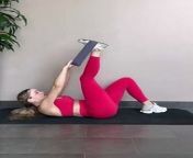 Stimulating exercise for the abdominal muscles
