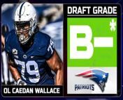 Caedan Wallace was selected by the New England Patriots in the third round (68th overall) of the 2024 NFL Draft. To explore this selection in detail, join CLNS Media&#39;s Taylor Kyles and Mike Kadlick as they assess and grade the pick on CLNS Media&#39;s Draft Central. They will analyze Wallace&#39;s fit within the Patriots&#39; system, his potential contributions to the offensive line, and how his versatility might enhance New England&#39;s O-Line.&#60;br/&#62;&#60;br/&#62;Get in on the excitement with PrizePicks, America’s No. 1 Fantasy Sports App, where you can turn your hoops knowledge into serious cash. Download the app today and use code CLNS for a first deposit match up to &#36;100! Pick more. Pick less. It’s that Easy!