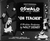 Oh Teacher (1927) - Oswald the Lucky Rabbit from marathi teacher sex com