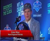 Drake Maye on what it means to join historic Patriots franchise from son joins