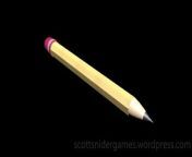 A video, of Scott&#39;s pencil 3D model. Created by Scott Snider using 3DS MAX. Uploaded 04-26-2024.