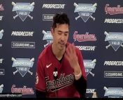 Steven Kwan discusses the come back win and first walk-off of his career after the Guardians top the Padres in second game of the doubleheader in extras, 6-5.