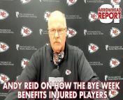 Kansas City Chiefs head coach Andy Reid discusses how the bye week benefits injured players and the coaching staff heading into the second half of the season.