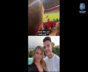 Football fans are uniting to call for Chelsea to ban a group of supporters who sang abusive chants about Arsenal and England star Declan Rice and his girlfriend.&#60;br/&#62;&#60;br/&#62;Rice was targeted by Chelsea fans during Arsenal&#39;s 5-0 win over the Blues on Monday, after his long-term partner, Lauren Fryer, deleted all of her Instagram pictures having receiving a barrage of abuse online over her appearance.&#60;br/&#62;&#60;br/&#62;Lauren, 25, who is the childhood sweetheart of Arsenal&#39;s Rice, also 25, wiped all posts from her Instagram page in recent days after finding herself the target of cruel online trolls.&#60;br/&#62;&#60;br/&#62;The trolling made its way into the real world on Tuesday, however, with footage shared to X. formerly Twitter, showing Rice to be the target of vile chants from Chelsea fans. &#60;br/&#62;&#60;br/&#62;Footage from the away end at the Emirates on Tuesday showed a group of supporters singing a chant that referred to Rice&#39;s &#39;bird&#39;.&#60;br/&#62;&#60;br/&#62;Rice appeared to be getting ready to take a corner in front of the away end of the club he played for as a youth between 2006 and 2013.