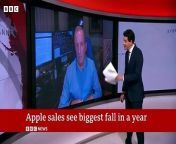#Apple #iPhone #BBCNews&#60;br/&#62;Apple boss Tim Cook tried to beat back doubts about the future of the tech giant, after it reported its biggest sales fall in more than a year.&#60;br/&#62;&#60;br/&#62;Sales slumped 4% year-on-year in the first three months of 2024 to &#36;90.8bn (£72.5bn), weighed down by a sharp drop in demand for iPhones.&#60;br/&#62;&#60;br/&#62;Executives said the results were distorted by Covid-related supply disruptions, which led to unusually strong sales during the same period last year.&#60;br/&#62;&#60;br/&#62;They said sales would return to growth in the months ahead, noting upcoming product launches and investments in artificial intelligence.