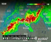 AccuWeather&#39;s Tony Laubach reported live from Kansas as repeated storms pummeled the Plains with drenching rain and heavy hail.