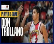 PBA Player of the Game Highlights: Don Trollano sizzles from 3-point range as San Miguel collects 10th straight win from collecting koel