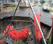Part of a cliff top road at dover heights collapsed during heavy rain last night. It&#39;s one of hundreds of jobs the new south wales s-e-s has responded to over the weekend.