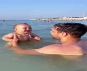 Beachgoing Baby Belly Laughing __ ViralHog from barzil belly dance