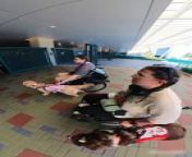 This duo in a wheelchair entered an airport in California with their service dogs. The airport security assisted them with the necessary security processes, ensuring a seamless experience for the duo.&#60;br/&#62;&#60;br/&#62;“The underlying music rights are not available for license. For use of the video with the track(s) contained therein, please contact the music publisher(s) or relevant rightsholder(s).”