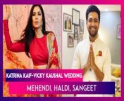 Katrina Kaif and Vicky Kaushal are all set to tie the knot on December 9 at the Six Senses Fort in Barwara, Rajasthan. And the festivities are on in full swing at the wedding venue. Among the several updates making headlines, a welcome note for all the guests on the flight read, “You are finally here! We hope you enjoy the road trip from Jaipur to Ranthambore. Please enjoy the refreshments that we have put together, while you journey through scenic villages and roads. Sit back, relax and brace yourselves for a fun-filled, exciting adventure! We request you to please leave your mobile phones in your respective rooms and refrain from posting pictures or using social media for any of the ceremonies and event. We can&#39;t wait to see you.” The mehendi ceremony was reportedly held on December 7. And the couple is now all ready for their haldi and sangeet ceremonies. As per reports, the bride got her hands decorated with organic henna during the mehendi function. Reportedly, nearly 20 kgs of organic mehendi powder and some 400 mehendi cones were delivered at the venue. They will reportedly perform tonight. They are going to perform together to Teri Ore. Punjabi star Gurdas Maan is also expected to sing at the sangeet. Watch the video to know more.