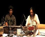 Bhajan Sopori is an Indian instrumentalist. He is a player of santoor, an ancient stringed musical instrument.Sopori hails from Sopore in Kashmir Valley and traces his lineage to ancient Santoor experts. He belongs to the Sufiana gharana of Indian classical music. His family has played santoor for over six generations. His first public performance was at a conference organised by Prayag Sangeet Samiti &amp; the University of Allahabad when he was 10 years old. Sopori&#39;s son Abhay Rustum Sopori is also a santoor player. Both father and son have given several performances together.&#60;br/&#62;&#60;br/&#62;The Indian santoor is an ancient string musical instrument native to Jammu and Kashmir, with origins in Persia. A primitive ancestor of this type of instruments was invented in Mesopotamia (1600-911 BC). This archetype traveled to different parts of the east and each region customized and designed their own versions (see Iraqi Santur).&#60;br/&#62;The santoor is a trapezoid-shaped hammered dulcimer often made of walnut, with seventy two strings. The special-shaped mallets (mezrab) are lightweight and are held between the index and middle fingers. A typical santoor has two sets of bridges, providing a range of three octaves.The Indian santoor is more rectangular and can have more strings than the Persian counterpart, which generally has 72 strings.&#60;br/&#62;&#60;br/&#62;Source - Wikipedia&#60;br/&#62;&#60;br/&#62;Bharatiya Vidya Bhavan presents &#92;