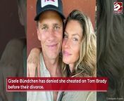 In a rare interview about her private life, Gisele Bündchen has denied she cheated on Tom Brady with her current boyfriend before she divorced the former NFL player.