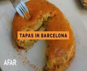 Eating tapas is essential when traveling anywhere in Spain, and especially in Barcelona. Join Barcelona resident, Claudia Cardia, as she shows us 5 must-eat tapas dishes you can only find in Barcelona, and local tips for ordering and eating tapas—without looking like a tourist.&#60;br/&#62;&#60;br/&#62;Read more here:&#60;br/&#62;&#60;br/&#62;----&#60;br/&#62;CONNECT WITH AFAR&#60;br/&#62;Afar.com is a digital and print magazine that publishes travel tips, guides, news, and stories: https://www.afar.com&#60;br/&#62;&#60;br/&#62;Get updates on the latest articles, travel news, and more from AFAR by signing up for the AFAR newsletter: https://afar.com/newsletters&#60;br/&#62;&#60;br/&#62;Follow AFAR on Facebook: https://www.facebook.com/AfarMedia&#60;br/&#62;Follow AFAR on Twitter: https://twitter.com/afarmedia&#60;br/&#62;Follow AFAR on Instagram: https://www.instagram.com/afarmedia&#60;br/&#62;Follow AFAR on Pinterest: https://www.pinterest.com/afarmedia&#60;br/&#62;&#60;br/&#62;----&#60;br/&#62;CREDITS&#60;br/&#62;&#60;br/&#62;Claudia Cardia - Video Editor&#60;br/&#62;Jessie Beck - AFAR Producer&#60;br/&#62;Elizabeth See - Designer&#60;br/&#62;Sarika Bansal - Editorial Director&#60;br/&#62;Michelle Heimerman - Photo Editor&#60;br/&#62;&#60;br/&#62;FOOTAGE / PHOTOGRAPHY&#60;br/&#62;Claudia Cardia&#60;br/&#62;&#60;br/&#62;CHAPTERS&#60;br/&#62;00:00 What is tapas?&#60;br/&#62;01:07 Typical Barcelona tapas to try&#60;br/&#62;03:12 How to eat and order tapas