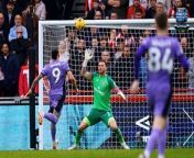 Darwin Nunez scored a fine opening goal for Liverpool in their 4-1 win over Brentford on Saturday.&#60;br/&#62;&#60;br/&#62;The forward ran through on goal just after the half-hour mark in a Liverpool counterattack that saw the forward chip the ball over Mark Flekken following a smart header from Diogo Jota.&#60;br/&#62;&#60;br/&#62;He showed no signs of his finishing issues that have plagued him throughout much of his Liverpool career, though did leave his manager and team-mate nervous as he lifted the ball over the Brentford goalkeeper.&#60;br/&#62;&#60;br/&#62;The goal came from a Brentford set-piece, with Flekken taking a free kick in his half and punting it long, with the ball in eventually cleared by Virgil van Dijk.&#60;br/&#62;&#60;br/&#62;Jota ended up going head-to-head with Sergio Reguilon, getting the better of the full-back to tee up the striker, who was rushing forward unmarked in the middle of the pitch.&#60;br/&#62;&#60;br/&#62;Nunez then closed in on the goal and left supporters with their hearts in their mouths as he lifted the ball into the back of the net before the away end erupted.&#60;br/&#62;&#60;br/&#62;But it wasn&#39;t just the Liverpool fans who were left nervous over the finish. The camera showed manager Jurgen Klopp anxious as the Uruguayan made the audacious attempt, before fist-pumping in celebrations.&#60;br/&#62;&#60;br/&#62;Cameras also picked up Jota, who had carried on running next to Nunez, shouting out in what appeared to be frustration given he was open for a tap in if Nunez had passed the ball sideways.&#60;br/&#62;&#60;br/&#62;The Portugal star&#39;s emotions soon turned to joy, however, and he wheeled away next to Nunez in celebration of his side&#39;s opening goal.&#60;br/&#62;&#60;br/&#62;Nunez has struggled with his finishing this season, netting nine Premier League goals from an expected goal of 12.58. &#60;br/&#62;&#60;br/&#62;&#39;How many times has Nunez missed a chance like that?&#39; said one fan on X, formerly Twitter. &#39;Maybe this is him starting to take his chances when he’s got time to think. Outrageous finish.&#39;&#60;br/&#62;&#60;br/&#62;&#39;Absolutely sensational from both Diogo Jota &amp; Darwin Nunez,&#39; another said. &#39;We love to see it.&#39;&#60;br/&#62;&#60;br/&#62;Both players who contributed to the goal were replaced before the second half.&#60;br/&#62;&#60;br/&#62;Jota was taken off on a stretcher after appearing to suffer a knee injury, while Nunez was replaced at half-time. &#60;br/&#62;