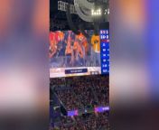 Taylor Swift downs her drink on big screen at Super BowlNFL