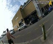 Kent Police bodycam footage of the moment Folkestone man Bradley Cooper, who bit a barber&#39;s testicles, was arrested in the town centre