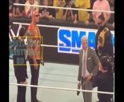 Reaction on Cody Rhodes Slapping The Rock - Roman Reigns reaction at WWE SmackDown 3-08