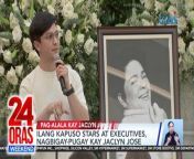 Ngayon ang huling gabi ng lamay para sa premyadong aktres na si Jaclyn Jose, na inalala at binigyang pugay ng mga taga-Kapuso Network.&#60;br/&#62;&#60;br/&#62;&#60;br/&#62;24 Oras Weekend is GMA Network’s flagship newscast, anchored by Ivan Mayrina and Pia Arcangel. It airs on GMA-7, Saturdays and Sundays at 5:30 PM (PHL Time). For more videos from 24 Oras Weekend, visit http://www.gmanews.tv/24orasweekend.&#60;br/&#62;&#60;br/&#62;#GMAIntegratedNews #KapusoStream&#60;br/&#62;&#60;br/&#62;Breaking news and stories from the Philippines and abroad:&#60;br/&#62;GMA Integrated News Portal: http://www.gmanews.tv&#60;br/&#62;Facebook: http://www.facebook.com/gmanews&#60;br/&#62;TikTok: https://www.tiktok.com/@gmanews&#60;br/&#62;Twitter: http://www.twitter.com/gmanews&#60;br/&#62;Instagram: http://www.instagram.com/gmanews&#60;br/&#62;&#60;br/&#62;GMA Network Kapuso programs on GMA Pinoy TV: https://gmapinoytv.com/subscribe