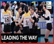 UST stays undefeated in UAAP 86 Women&#39;s Volleyball&#60;br/&#62;&#60;br/&#62;Rookie Angge Poyos fires a new career-best of 26 points as UST sweeps Ateneo, 25-19, 25-16, 25-19, to stay undefeated at 5-0 in the UAAP Season 86 women&#39;s volleyball tournament at the Mall of Asia Arena on Saturday, March 9, 2024. Poyos, who scored 11 in the first set, logged 21 attacks, three services, and two blocks to top her previous best of 24 points.&#60;br/&#62;&#60;br/&#62;Video by Niel Victor Masoy&#60;br/&#62;&#60;br/&#62;Subscribe to The Manila Times Channel - https://tmt.ph/YTSubscribe&#60;br/&#62; &#60;br/&#62;Visit our website at https://www.manilatimes.net&#60;br/&#62; &#60;br/&#62; &#60;br/&#62;Follow us: &#60;br/&#62;Facebook - https://tmt.ph/facebook&#60;br/&#62; &#60;br/&#62;Instagram - https://tmt.ph/instagram&#60;br/&#62; &#60;br/&#62;Twitter - https://tmt.ph/twitter&#60;br/&#62; &#60;br/&#62;DailyMotion - https://tmt.ph/dailymotion&#60;br/&#62; &#60;br/&#62; &#60;br/&#62;Subscribe to our Digital Edition - https://tmt.ph/digital&#60;br/&#62; &#60;br/&#62; &#60;br/&#62;Check out our Podcasts: &#60;br/&#62;Spotify - https://tmt.ph/spotify&#60;br/&#62; &#60;br/&#62;Apple Podcasts - https://tmt.ph/applepodcasts&#60;br/&#62; &#60;br/&#62;Amazon Music - https://tmt.ph/amazonmusic&#60;br/&#62; &#60;br/&#62;Deezer: https://tmt.ph/deezer&#60;br/&#62;&#60;br/&#62;Tune In: https://tmt.ph/tunein&#60;br/&#62;&#60;br/&#62;#themanilatimes &#60;br/&#62;#philippines&#60;br/&#62;#volleyball &#60;br/&#62;#sports&#60;br/&#62;