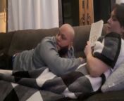 In this heartwarming video, a man and his dog engage in a playful battle for a spot on the couch. Their interaction is both humorous and endearing as they playfully jostle for the coveted space. The man&#39;s affectionate banter and the dog&#39;s enthusiastic response create a delightful scene filled with laughter and joy. It&#39;s evident that their bond is strong, and their lighthearted tussle showcases the special relationship between humans and their canine companions. This wholesome moment captures the playful spirit of pet ownership.&#60;br/&#62;Location: Waterford NY&#60;br/&#62;WooGlobe Ref : WGA186104&#60;br/&#62;For licensing and to use this video, please email licensing@wooglobe.com
