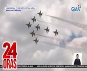 Nagpakitang gilas sa himpapawid ang pinagsanib na puwersa ng mga Air Force ng Pilipinas at South Korea para sa isang airshow.&#60;br/&#62;&#60;br/&#62;&#60;br/&#62;24 Oras is GMA Network’s flagship newscast, anchored by Mel Tiangco, Vicky Morales and Emil Sumangil. It airs on GMA-7 Mondays to Fridays at 6:30 PM (PHL Time) and on weekends at 5:30 PM. For more videos from 24 Oras, visit http://www.gmanews.tv/24oras.&#60;br/&#62;&#60;br/&#62;#GMAIntegratedNews #KapusoStream&#60;br/&#62;&#60;br/&#62;Breaking news and stories from the Philippines and abroad:&#60;br/&#62;GMA Integrated News Portal: http://www.gmanews.tv&#60;br/&#62;Facebook: http://www.facebook.com/gmanews&#60;br/&#62;TikTok: https://www.tiktok.com/@gmanews&#60;br/&#62;Twitter: http://www.twitter.com/gmanews&#60;br/&#62;Instagram: http://www.instagram.com/gmanews&#60;br/&#62;&#60;br/&#62;GMA Network Kapuso programs on GMA Pinoy TV: https://gmapinoytv.com/subscribe