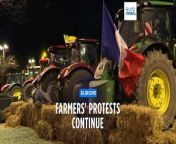 European Farmers are protesting against national and EU farming rules.