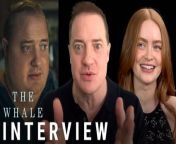 The stars of Darren Aronofsky’s “The Whale” including Brendan Fraser (Charlie), Sadie Sink (Ellie), Hong Chau (Liz) and writer Samuel D. Hunter discuss A24 film in this interview with CinemaBlend’s Sean O’Connell. They discuss what happens next for Ellie, how Fraser’s acting was affected by his character’s prosthetics and more.