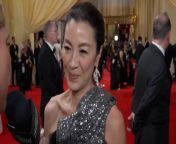 Michelle Yeoh gives advice to tonight&#39;s nominees after her Best Actress win last year at the 2024 Oscars.