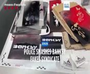 Officers arrested two people in Zaragoza, where forgeries were allegedly created, and two others suspected of putting fake Banksy artworks on sale for as much as €1,500 apiece.