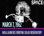On March 7, 1962, NASA launched the first Orbiting Solar Observatory.&#60;br/&#62;&#60;br/&#62;Eight of these satellites were launched between 1962 and 1975 to study the 11-year solar cycle. Each of the satellites had two main parts called the &#92;