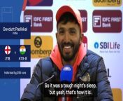 Devdutt Padikkal discusses his family&#39;s emotions and pre-match jitters after making his Test debut for India