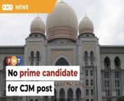 Three names have been proposed but none endorsed yet, leading to the current Court of Appeal president holding the post in an acting capacity.&#60;br/&#62;&#60;br/&#62;Read More: &#60;br/&#62;&#60;br/&#62;Laporan Lanjut: &#60;br/&#62;&#60;br/&#62;Free Malaysia Today is an independent, bi-lingual news portal with a focus on Malaysian current affairs.&#60;br/&#62;&#60;br/&#62;Subscribe to our channel - http://bit.ly/2Qo08ry&#60;br/&#62;------------------------------------------------------------------------------------------------------------------------------------------------------&#60;br/&#62;Check us out at https://www.freemalaysiatoday.com&#60;br/&#62;Follow FMT on Facebook: https://bit.ly/49JJoo5&#60;br/&#62;Follow FMT on Dailymotion: https://bit.ly/2WGITHM&#60;br/&#62;Follow FMT on X: https://bit.ly/48zARSW &#60;br/&#62;Follow FMT on Instagram: https://bit.ly/48Cq76h&#60;br/&#62;Follow FMT on TikTok : https://bit.ly/3uKuQFp&#60;br/&#62;Follow FMT Berita on TikTok: https://bit.ly/48vpnQG &#60;br/&#62;Follow FMT Telegram - https://bit.ly/42VyzMX&#60;br/&#62;Follow FMT LinkedIn - https://bit.ly/42YytEb&#60;br/&#62;Follow FMT Lifestyle on Instagram: https://bit.ly/42WrsUj&#60;br/&#62;Follow FMT on WhatsApp: https://bit.ly/49GMbxW &#60;br/&#62;------------------------------------------------------------------------------------------------------------------------------------------------------&#60;br/&#62;Download FMT News App:&#60;br/&#62;Google Play – http://bit.ly/2YSuV46&#60;br/&#62;App Store – https://apple.co/2HNH7gZ&#60;br/&#62;Huawei AppGallery - https://bit.ly/2D2OpNP&#60;br/&#62;&#60;br/&#62;#FMTNews #ChiefJudgeofMalaya #FederalCourt