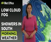 Clearest skies in the west. A cool breeze and low cloud in the east, with the chance of fog in some spots. Scattered showers building across central parts during Thursday, perhaps heavy at times. – This is the Met Office UK Weather forecast for the morning of 07/03/24. Bringing you today’s weather forecast is Clare Nasir.