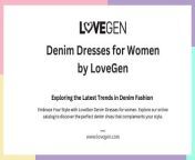 The Denim Dress for Women by LoveGen embodies contemporary fashion with a classic twist. Crafted from high-quality denim, this dress seamlessly blends style and comfort, offering a versatile wardrobe essential for modern women. With its trendy designs and flattering cuts, the LoveGen Denim Dress effortlessly transitions from day to night, making it perfect for various occasions. From casual outings to semi-formal gatherings, this dress exudes effortless chicness and timeless appeal. Shop Now : https://lovegen.com/collections/for-women-dresses