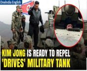 North Korea&#39;s leader Kim Jong Un &#39;drives&#39; a new tank during a mock battle. This rare glimpse into North Korea&#39;s military capabilities showcases Kim&#39;s hands-on approach to leadership. &#60;br/&#62; &#60;br/&#62;#KimJongUn #NorthKorea #NorthKoreanLeader #KimJongUnDriving #KoreanPeninsula #KoreanConflict #NorthKoreaMilitary #Oneindia&#60;br/&#62;~HT.99~PR.274~ED.103~