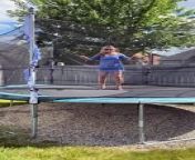 Occurred on September 5, 2021 / Whitby, Ontario, Canada&#60;br/&#62;&#60;br/&#62;: Enjoying a lovely summer afternoon, decided to capture a mid-air video on the trampoline - until it disintegrated. I wasn’t hurt - only my dignity lol.