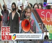 State of the Nation is a nightly newscast anchored by Atom Araullo and Maki Pulido. It airs Mondays to Fridays at 10:30 PM (PHL Time) on GTV. For more videos from State of the Nation, visit http://www.gmanews.tv/stateofthenation.&#60;br/&#62;&#60;br/&#62;#GMAIntegratedNews #KapusoStream #BreakingNews&#60;br/&#62;&#60;br/&#62;Breaking news and stories from the Philippines and abroad:&#60;br/&#62;GMA Integrated News Portal: http://www.gmanews.tv&#60;br/&#62;Facebook: http://www.facebook.com/gmanews&#60;br/&#62;TikTok: https://www.tiktok.com/@gmanews&#60;br/&#62;Twitter: http://www.twitter.com/gmanews&#60;br/&#62;Instagram: http://www.instagram.com/gmanews&#60;br/&#62;&#60;br/&#62;GMA Network Kapuso programs on GMA Pinoy TV: https://gmapinoytv.com/subscribe
