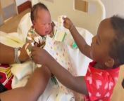 In a video that will leave you smiling from ear to ear, witness the heartwarming moment when a caring young girl meets her newborn sibling for the first time. &#60;br/&#62;&#60;br/&#62;She brings him gifts, kisses him, cradles him in her arms, and whatnot! It&#39;s evident that the boy will have the privilege of growing up with a loving big sister by his side.&#60;br/&#62;&#60;br/&#62;&#92;