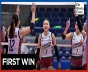 Fighting maroons snatch first victory&#60;br/&#62;&#60;br/&#62;The UP Fighting Maroons ended their 17-game losing skid dating back to last season with a 25-21, 25-20, 20-25, 25-17 win over the UE Lady Warriors in the UAAP Season 86 women&#39;s volleyball tournament at the Smart Araneta Coliseum on Sunday, March 17.&#60;br/&#62;&#60;br/&#62;Steph Bustrillo unleashed seven excellent digs and 24 points including the service ace that gave Oliver Amadro his first win as UP head coach and the Fighting Maroons their first win of the season.&#60;br/&#62;&#60;br/&#62;Video by Niel Victor Masoy&#60;br/&#62;&#60;br/&#62;Subscribe to The Manila Times Channel - https://tmt.ph/YTSubscribe&#60;br/&#62; &#60;br/&#62;Visit our website at https://www.manilatimes.net&#60;br/&#62; &#60;br/&#62; &#60;br/&#62;Follow us: &#60;br/&#62;Facebook - https://tmt.ph/facebook&#60;br/&#62; &#60;br/&#62;Instagram - https://tmt.ph/instagram&#60;br/&#62; &#60;br/&#62;Twitter - https://tmt.ph/twitter&#60;br/&#62; &#60;br/&#62;DailyMotion - https://tmt.ph/dailymotion&#60;br/&#62; &#60;br/&#62; &#60;br/&#62;Subscribe to our Digital Edition - https://tmt.ph/digital&#60;br/&#62; &#60;br/&#62; &#60;br/&#62;Check out our Podcasts: &#60;br/&#62;Spotify - https://tmt.ph/spotify&#60;br/&#62; &#60;br/&#62;Apple Podcasts - https://tmt.ph/applepodcasts&#60;br/&#62; &#60;br/&#62;Amazon Music - https://tmt.ph/amazonmusic&#60;br/&#62; &#60;br/&#62;Deezer: https://tmt.ph/deezer&#60;br/&#62;&#60;br/&#62;Tune In: https://tmt.ph/tunein&#60;br/&#62;&#60;br/&#62;#themanilatimes &#60;br/&#62;#philippines&#60;br/&#62;#volleyball &#60;br/&#62;#sports&#60;br/&#62;