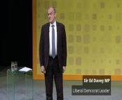 Sir Ed Davey tells the Liberal Democrats spring conference that the prime minister &#92;