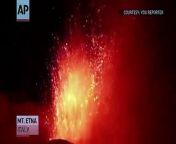 Europe&#39;s most active volcano - Mount Etna, on the Italian island of Sicily